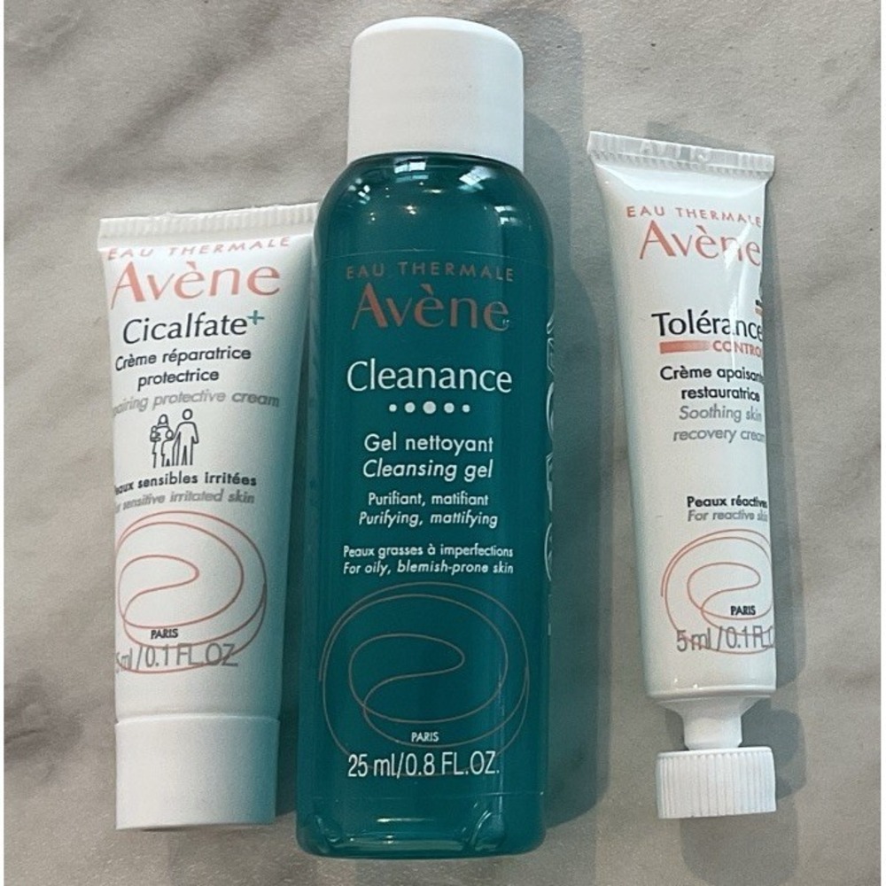 AVENE Retrinal Cleanser & Tolerance & Cicalfate Travel Size 0.1 fl. oz NEW Avéne